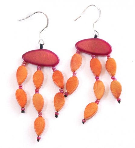 Maky Orange Earrings