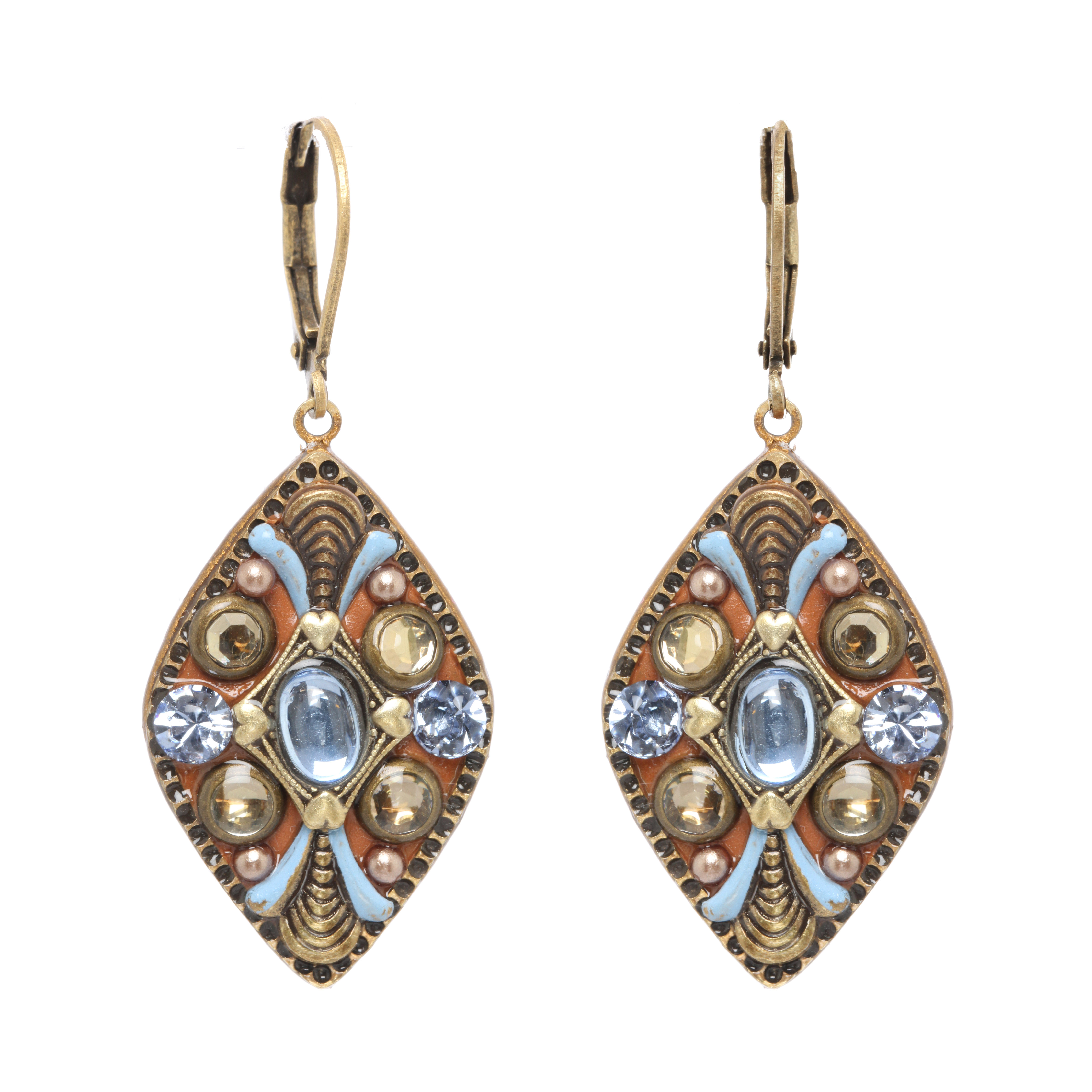 Brown Medium Diamond Earrings